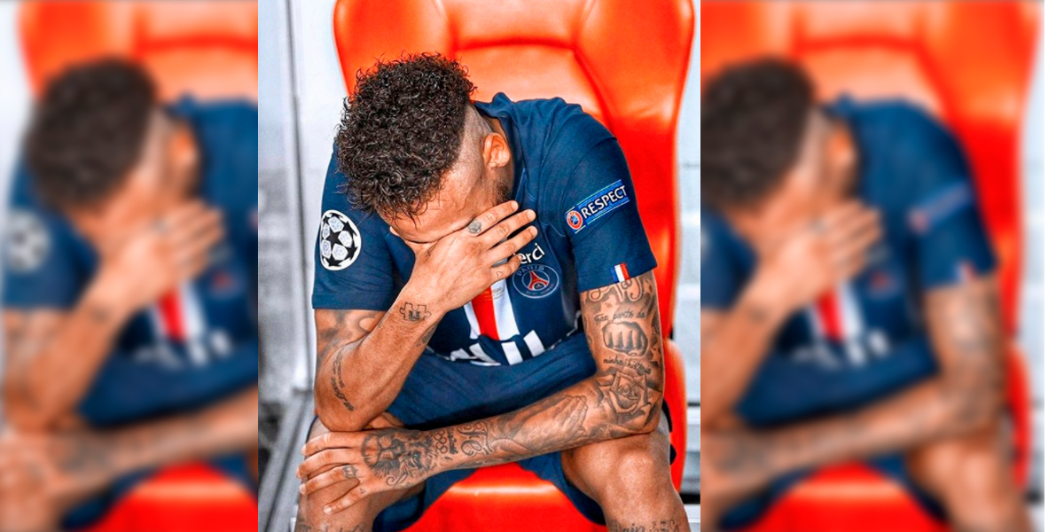Neymar se manifesta aps derrota nas redes sociais. (foto: Reproduo)