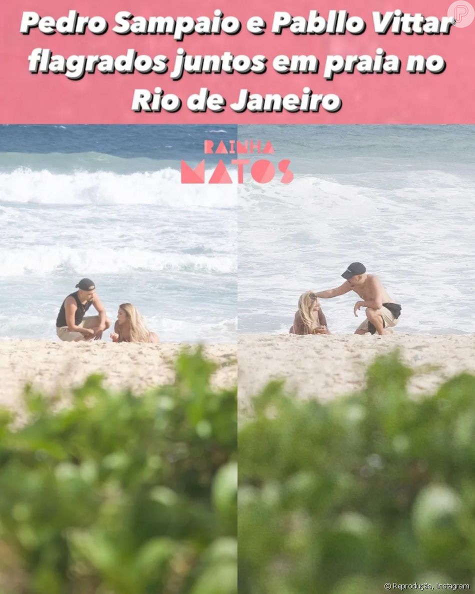 Predo Sampaio esclarece fotos na praia com Pablo Vittar