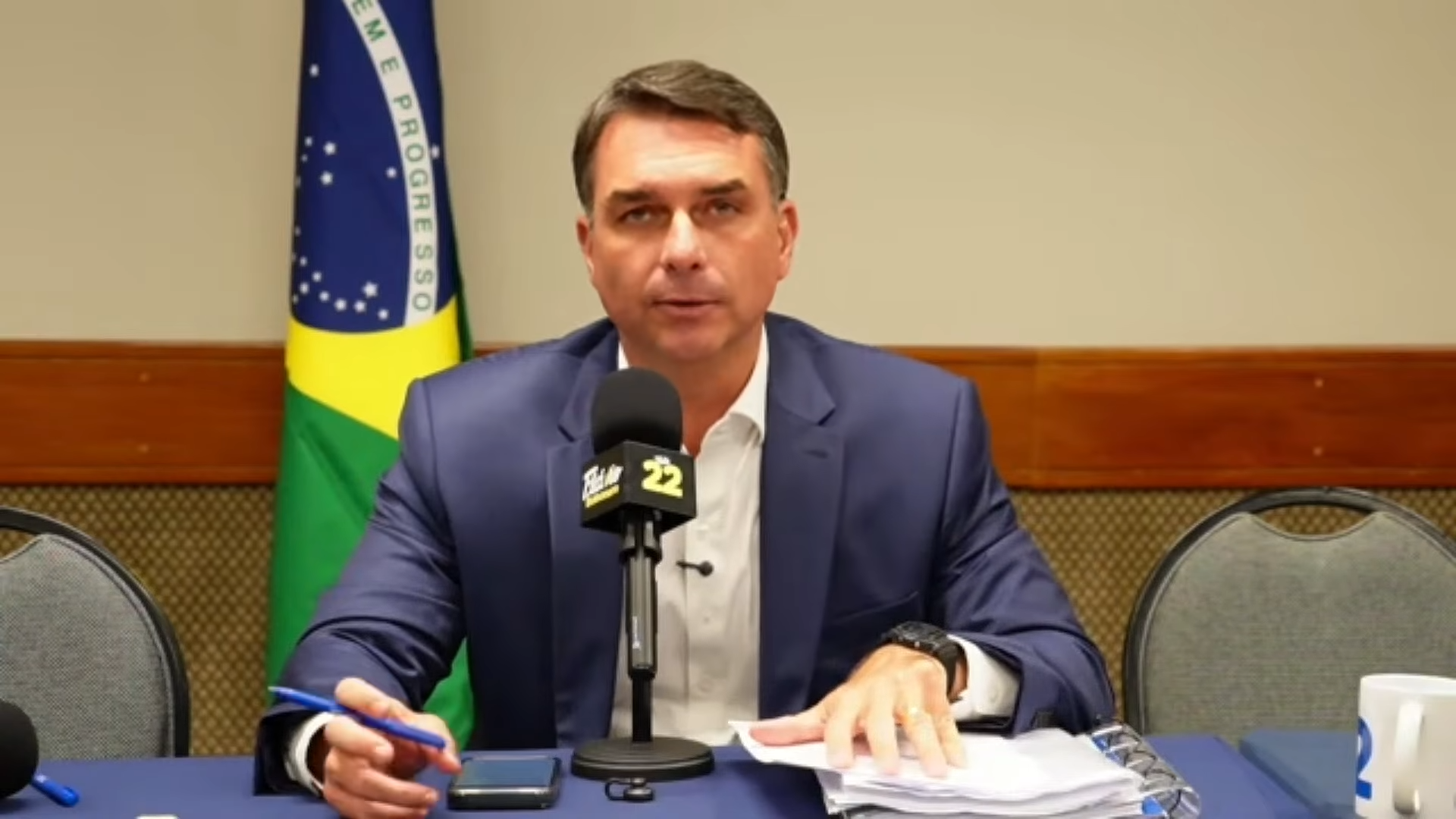  (Reprodução: YouTube/Flávio Bolsonaro)