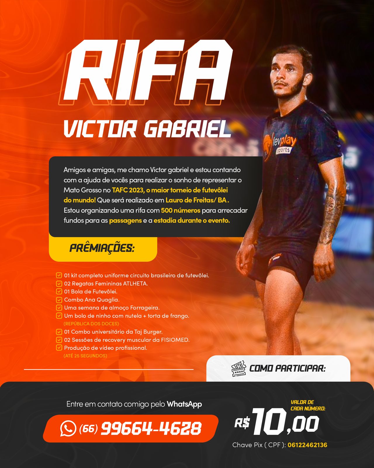 Atleta petropolitano promove rifa para participar de campeonato de