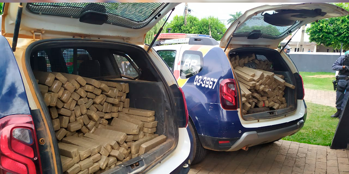 400kg de drogas apreendidos em Sinop. (Foto: Divulgao) 